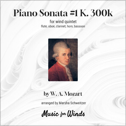Piano Sonata #1 K. 300k for wind quintet by W. A. Mozart