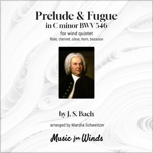 Prelude & Fuge in C minor for wind quintet by J. S. Bach
