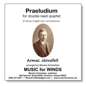 Praeludium for double reed quartet by Jarnefelt