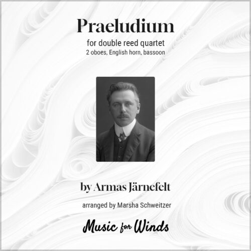 Praeludium for double reed quartet by Armas Järnefelt